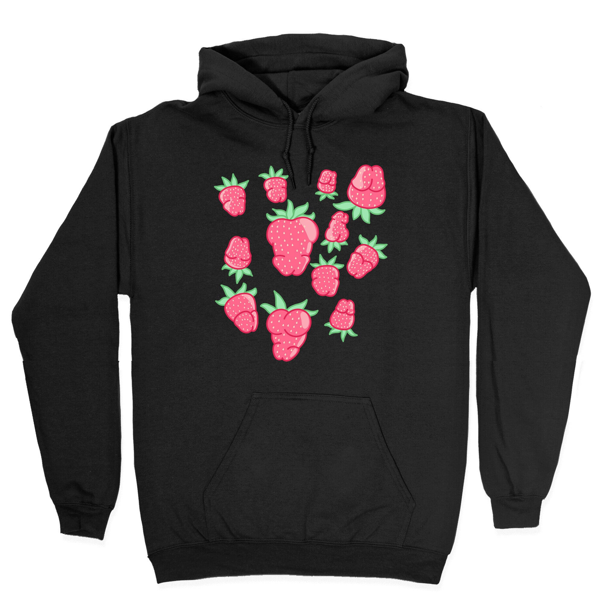Strawberry Peens Pattern Hoodie